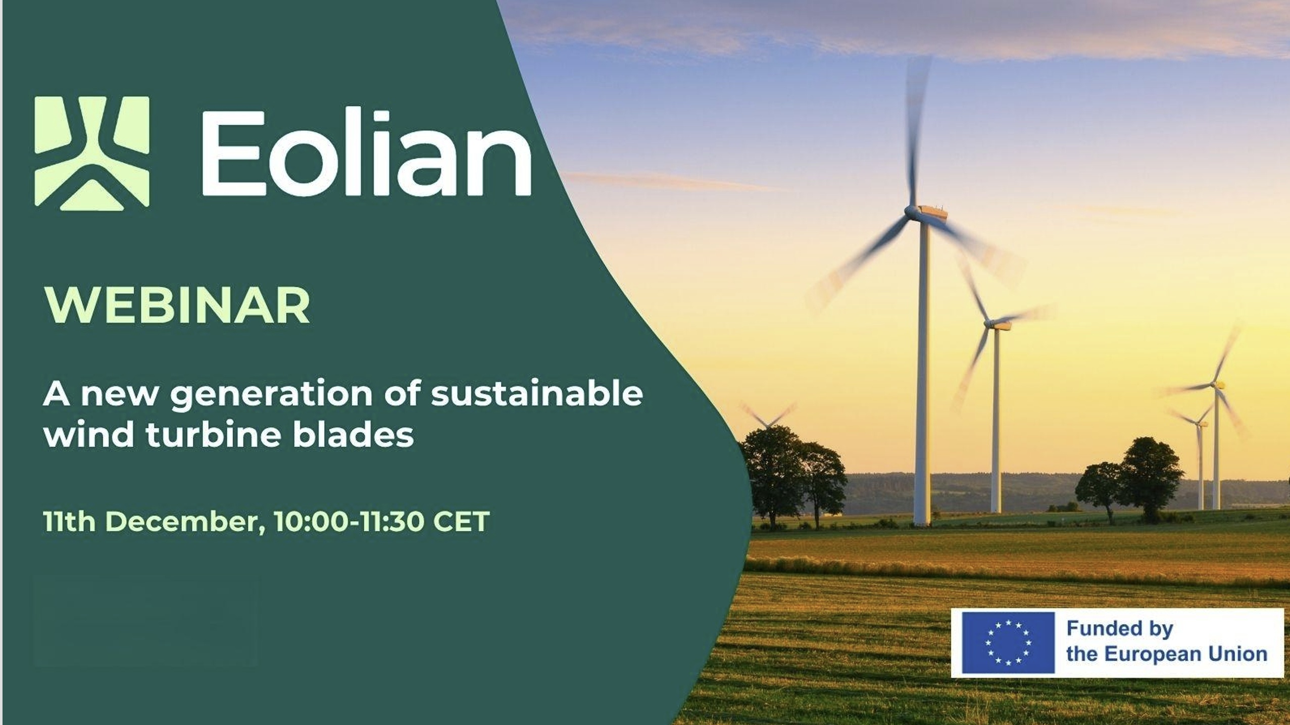 EOLIAN webinar agenda