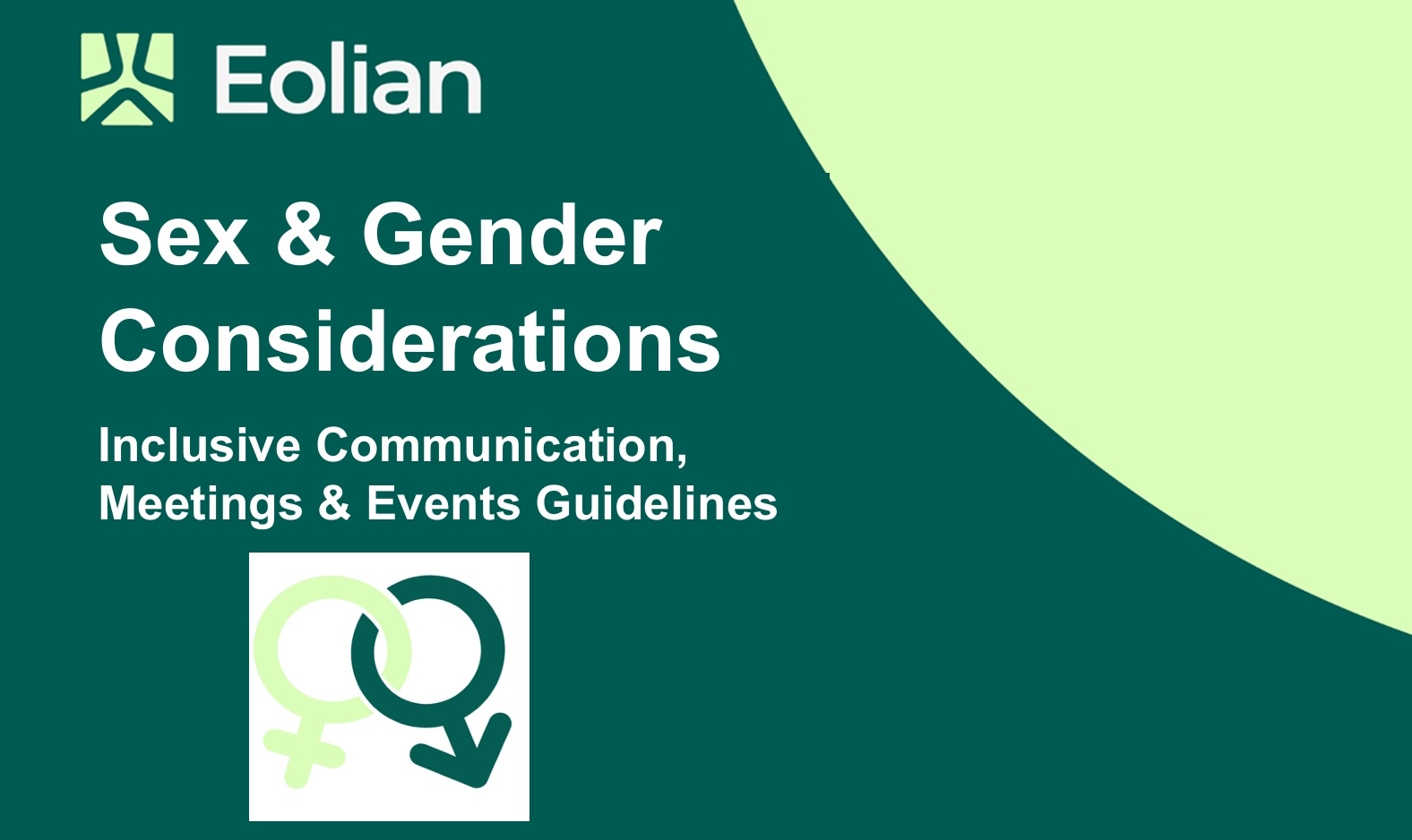 Inclusive communication, meetings and events guidelines